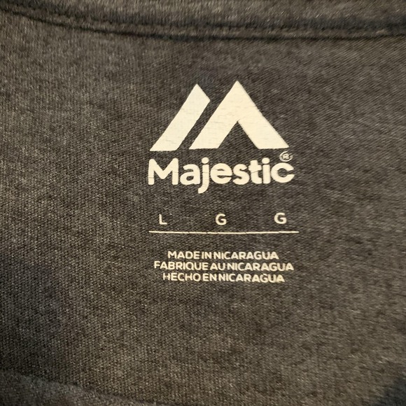 Los Angeles Dodgers Shirt Mens Large Gray MLB Baseball 1958 Graphic Tee Majestic - Picture 3 of 7